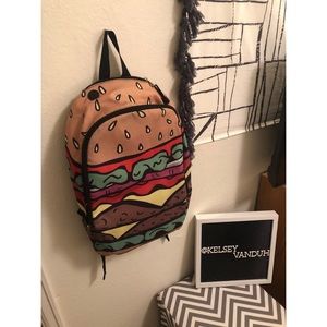 Gently Used Hamburger Backpack